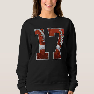 Fußball 17. Geburtstag Junge siebzehn 17 Jahre alt Sweatshirt