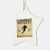 Fußball 1877 Amhersts Massachusetts Keramik Ornament (Links)