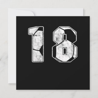 Fußball 18. Geburtstagsfeier Sportgeschenk Einladung