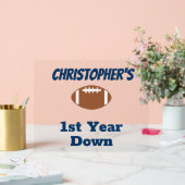 Fußball 1. Geburtstag Acrylschild (Hochzeit)