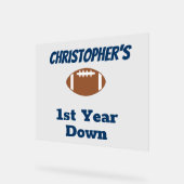 Fußball 1. Geburtstag Acrylschild (Winkel)