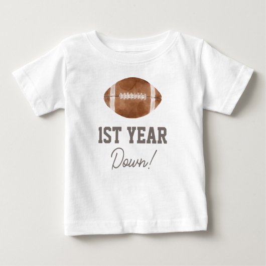 Fußball 1. Geburtstag Baby T-shirt (Vorderseite)