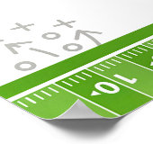 Fußball 1. Geburtstag Begrüßung erstes Jahr DowN Poster (Ecke)