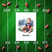 Fußball 1. Geburtstag Dankeskarte