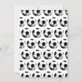 Fußball 1. Geburtstag Einladung (Rückseite)