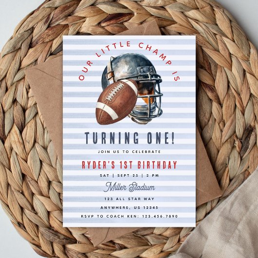 Fußball 1. Geburtstag Einladung