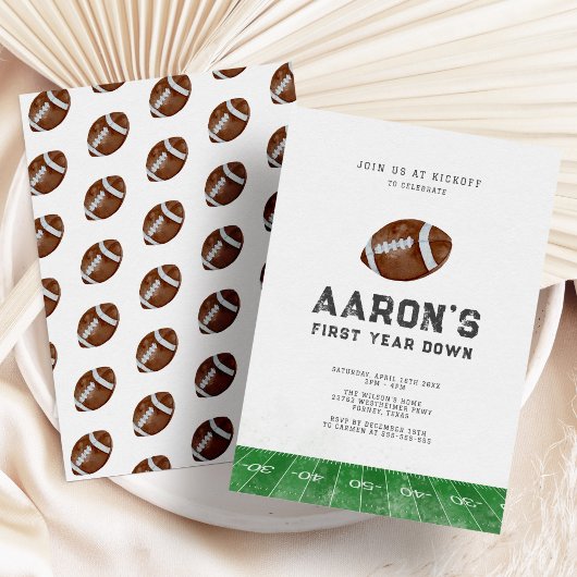 Fußball 1. Geburtstag Einladung