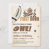 Fußball 1. Geburtstag Einladung (Vorderseite)