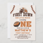 Fußball 1. Geburtstag Einladung (Vorderseite)