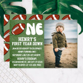 Fußball 1. Geburtstag Foto Einladung