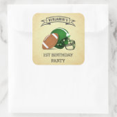 Fußball 1. Geburtstag Gastgeschenk Aufkleber (Tasche)