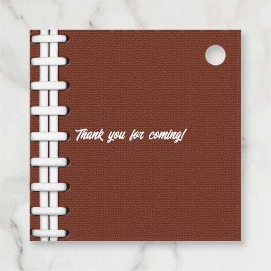 Fußball 1. Geburtstag Geschenkanhänger (Rückseite)