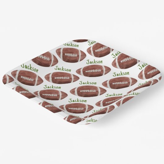 Fußball 1. Geburtstag Pappteller (Gewinkelt)