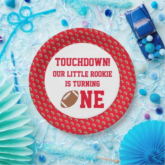 Fußball 1. Geburtstag Pappteller (Party)