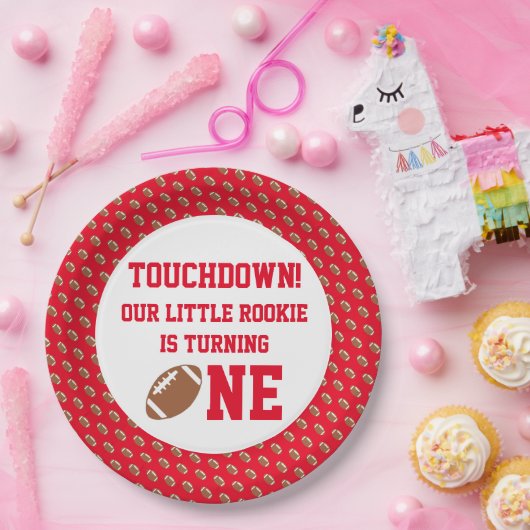 Fußball 1. Geburtstag Pappteller (Party)