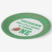 Fußball 1. Geburtstag Pappteller (Schrägansicht)