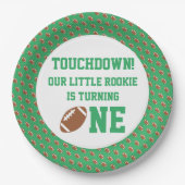 Fußball 1. Geburtstag Pappteller (Vorderseite)