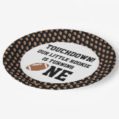 Fußball 1. Geburtstag Pappteller (Schrägansicht)