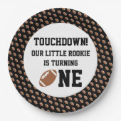 Fußball 1. Geburtstag Pappteller (Vorderseite)