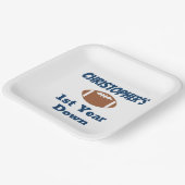 Fußball 1. Geburtstag Pappteller (Gewinkelt)