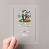 Fußball 1. Geburtstag Party Acryleinladungen (Insitu (Handheld))