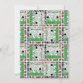 Fußball 1. Geburtstag Party Einladung (Rückseite)