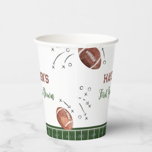 Fußball 1. Geburtstag Party Pappbecher (Rechts)