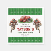 Fußball 1. Geburtstag Party Serviette (Vorderseite)