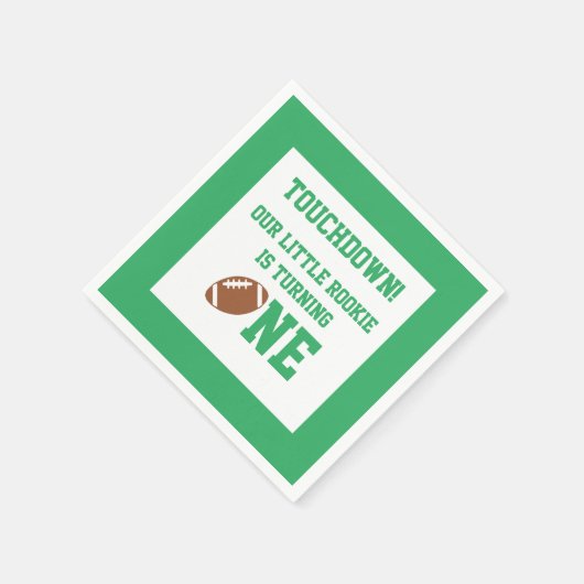 Fußball 1. Geburtstag Serviette (Ecke)