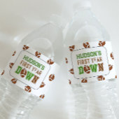 Fußball 1. Geburtstag Wasserflaschenetikett