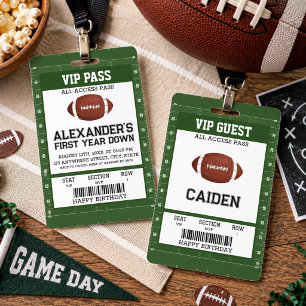 Fußball 1. Geburtstagsfeier VIP-Pass Gast Ausweis