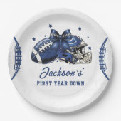 Fußball 1. Geburtstagspapier Teller (Vorderseite)