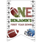 Fußball 1. Jahr ab Geburtstag Wimpelkette (Erste Fahne)