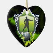 Fußball-1-Ornament Keramikornament (Rechts)