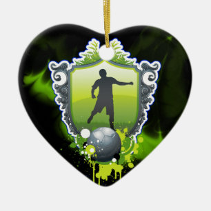 Fußball-1-Ornament Keramikornament