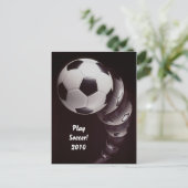 Fußball 2010 postkarte (Stehend Vorderseite)