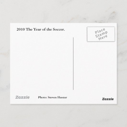 Fußball 2010 postkarte (Rückseite)