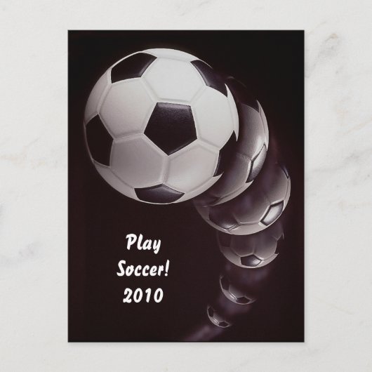 Fußball 2010 postkarte (Vorderseite)