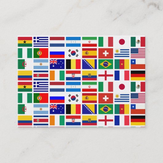 FUSSBALL 2014 VISITENKARTE (Vorderseite)