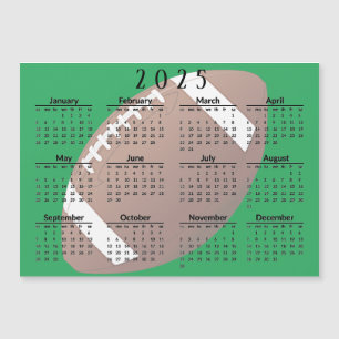 Fußball 2025 Kalender Magnetkarte