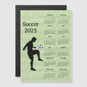 Fußball 2025 Kalender Magnetkarte (Vorne/Hinten)