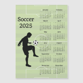 Fußball 2025 Kalender Magnetkarte