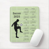 Fußball-2025-Kalender Mousepad (Mit Mouse)