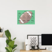 Fußball 2025 Kalender Poster (Heimbüro)