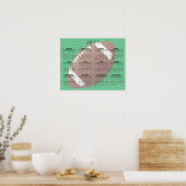 Fußball 2025 Kalender Poster (Küche)