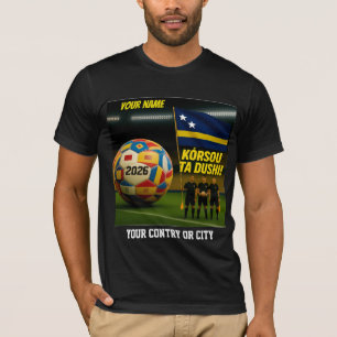 Fußball 2026 Curacao Benutzerdefinierter Ländernam T-Shirt