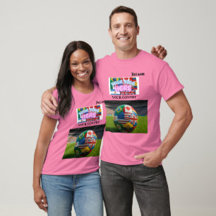 Fußball 2026 Custom Name Land & mehr T-Shirt