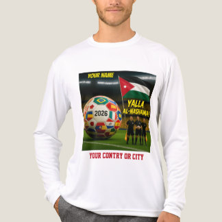 Fußball 2026 Futbol Jordanien Benutzerdefinierter Tri-Blend Shirt