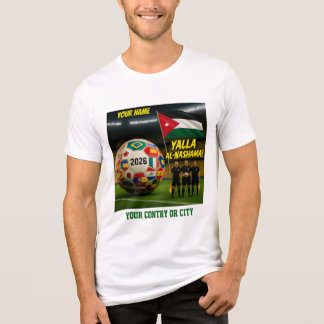 Fußball 2026 Futbol Jordanien Benutzerdefinierter Tri-Blend Shirt