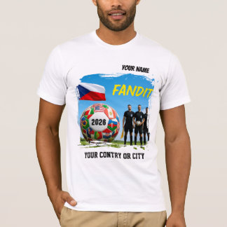 Fußball 2026 Futbol Tschechische Republik Benutzer T-Shirt